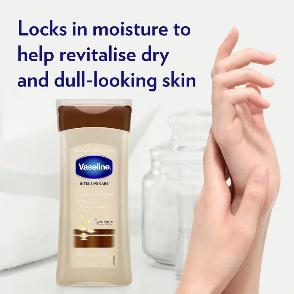 Vaseline Huile-Gel Corps Radiant au Cacao Soin Intensif - 200ml - vaseline - Ethni Beauty Market