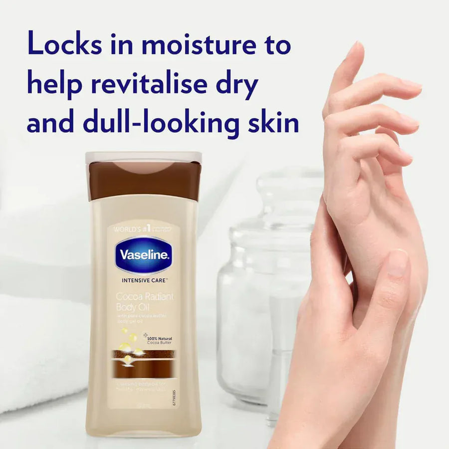Vaseline Huile-Gel Corps Radiant au Cacao Soin Intensif - 200ml - Vaseline - Ethni Beauty Market
