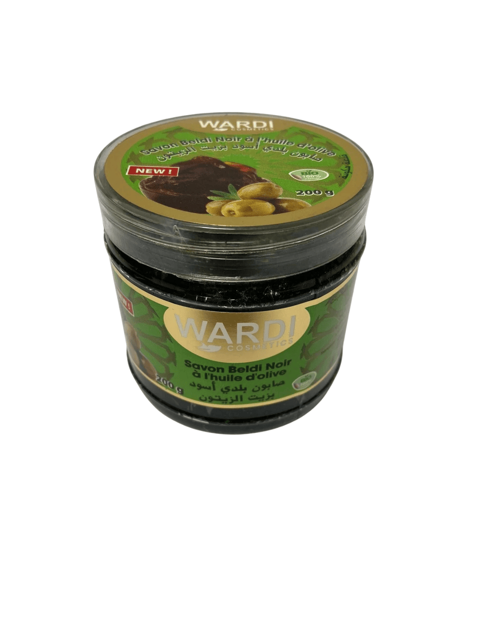 WARDI Cosmetics - Savon beldi noir "huile d'olive" - 200g (plusieurs senteurs) - Wardi Cosmetics - Ethni Beauty Market