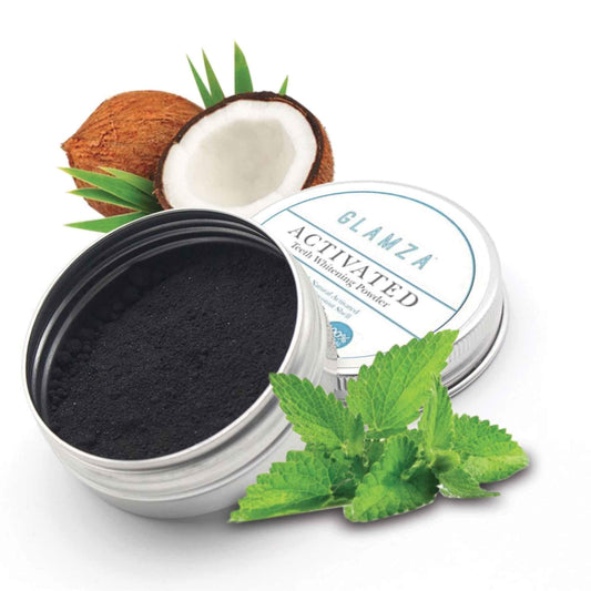 White First - Glamza Tooth Whitening Powder With Activated Charcoal - 15G - White First - Ethni Beauty Market