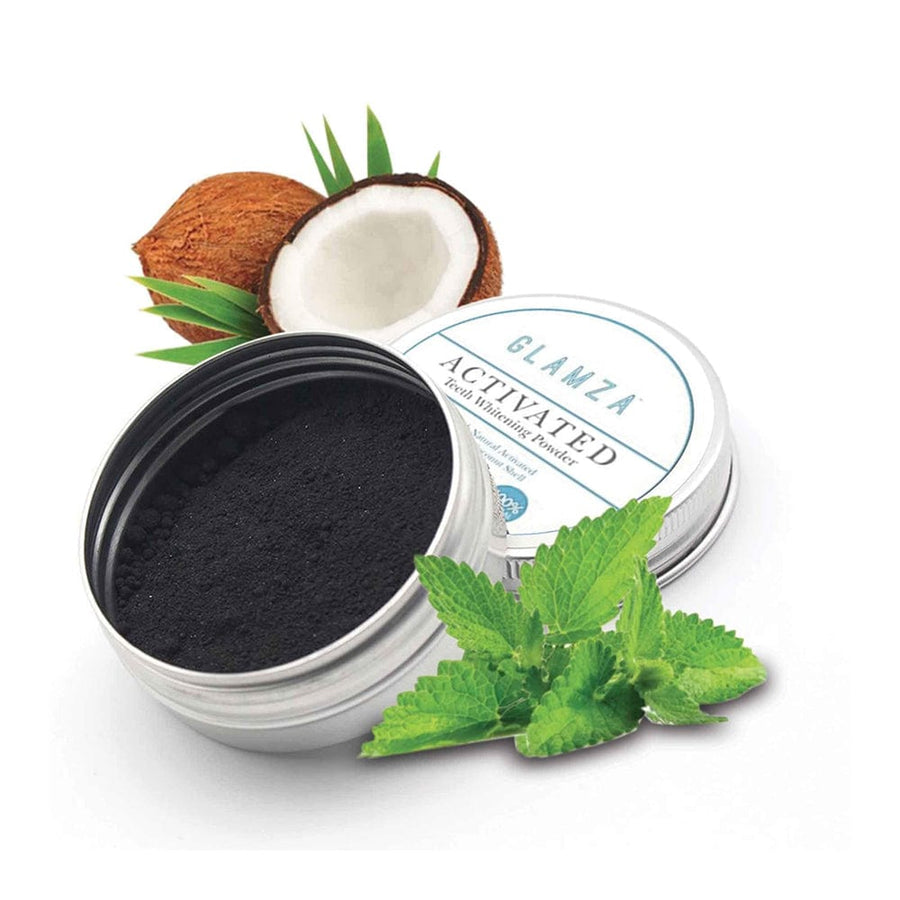 White First - Glamza Tooth Whitening Powder With Activated Charcoal - 15g - White First - Ethni Beauty Market