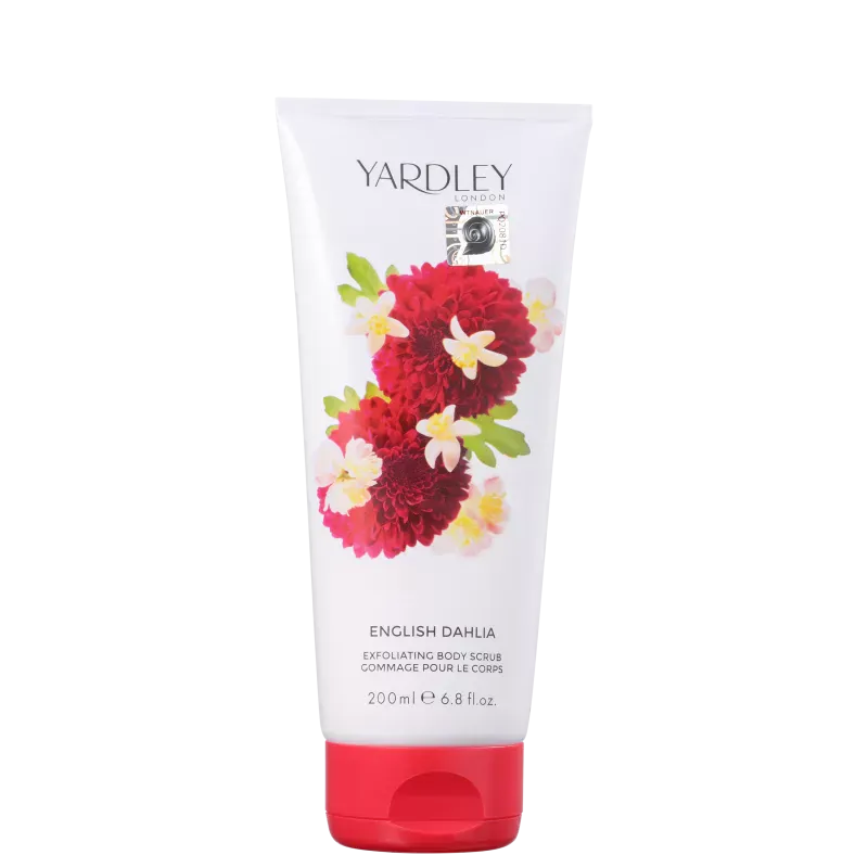 Yardley English Dahlia Body Scrub 200 ml trousse beauté pour les vacances EBM