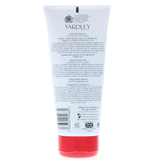 Yardley English Dahlia - Gommage Corporel "Exfolianting Body Scrub"200ML - yardley English Freesia - Ethni Beauty Market