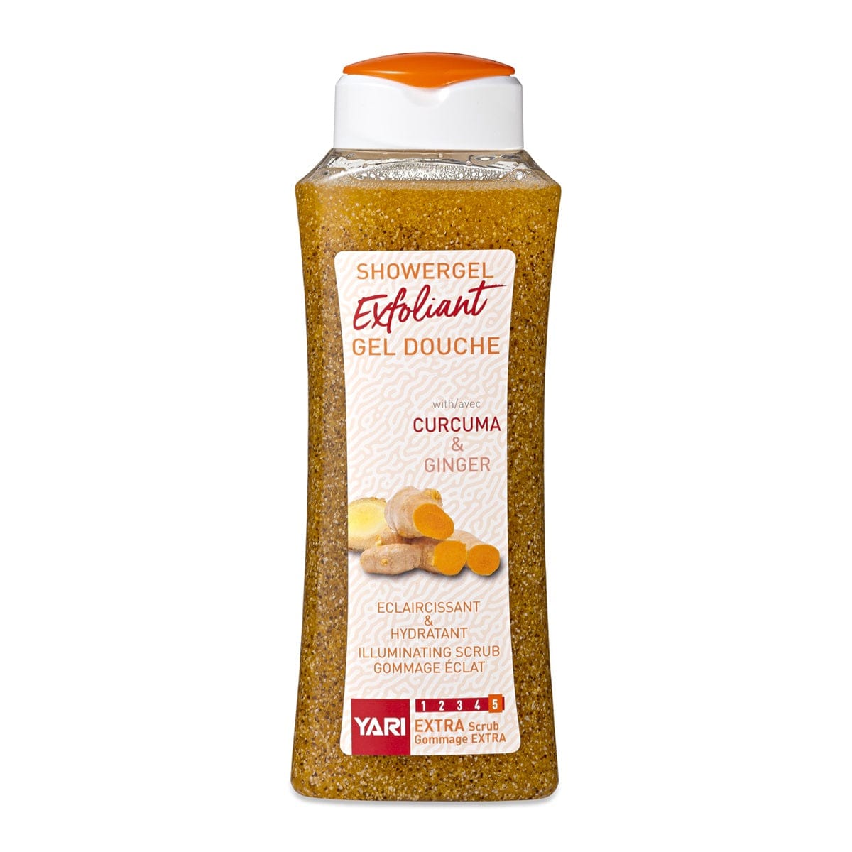 Yari - Gel douche extra exfoliant "curcuma et ginger" - 500ml/1L - Yari - Ethni Beauty Market