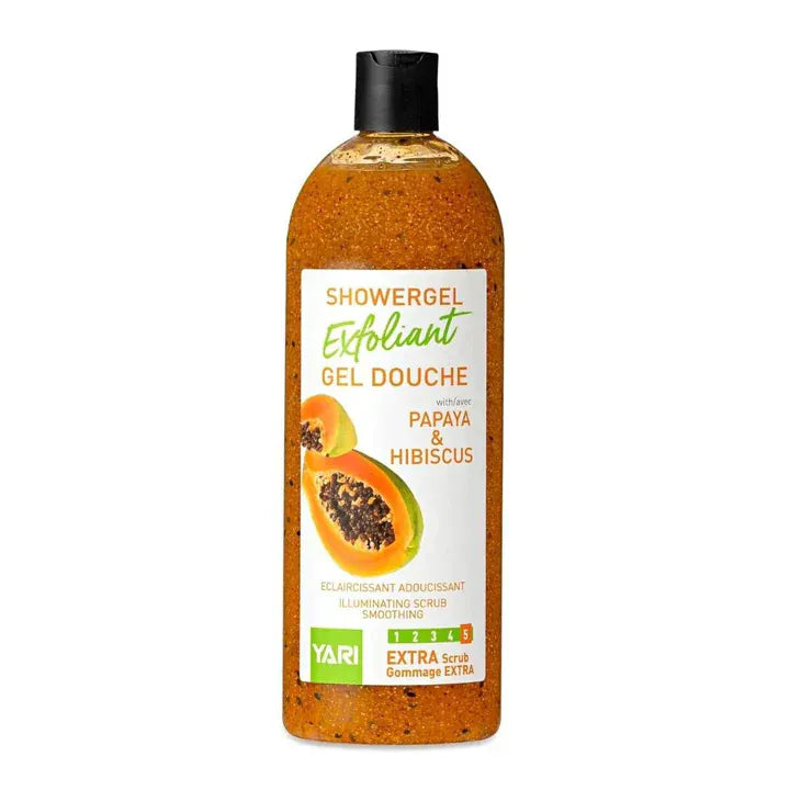 Yari - Gel douche exfoliant "papaya & hibiscus" - 500ml/1000ml - Yari - Ethni Beauty Market