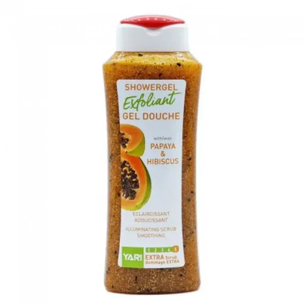 Yari - Gel douche exfoliant "papaya & hibiscus" - 500ml/1000ml - Yari - Ethni Beauty Market