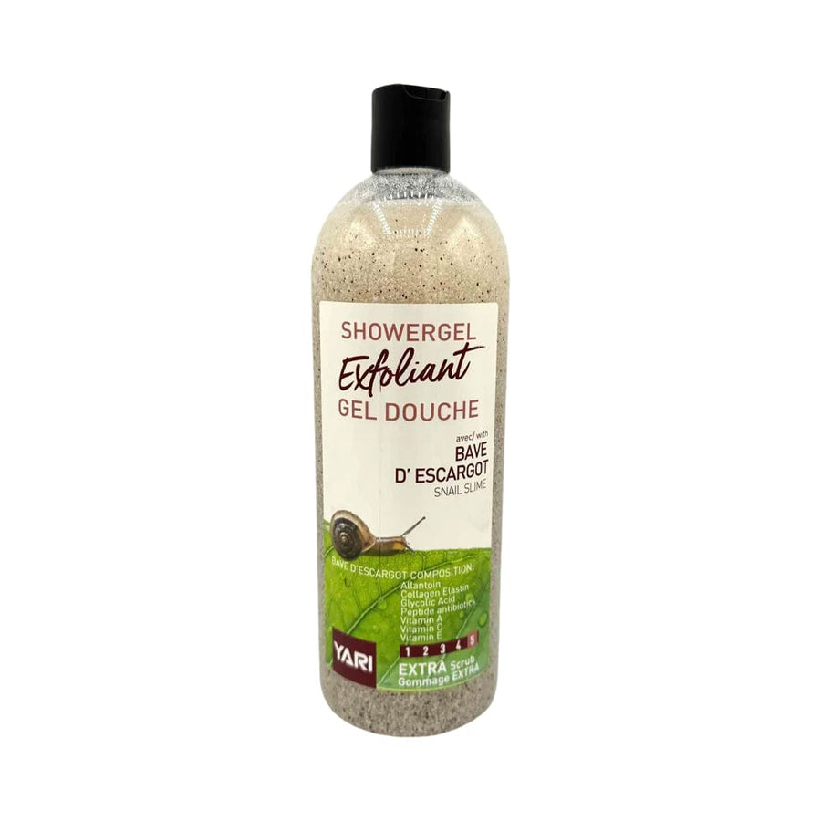 YARI Gel Douche Gommant Bave d'Escargot 1000ml - YARI - Ethni Beauty Market