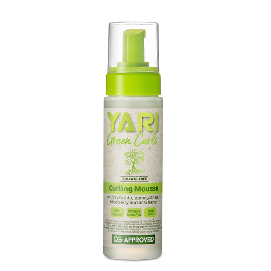 Yari mousse de coiffage Yari - Mousse coiffante pour boucles « Green curls » sans sulfate - 220 ml