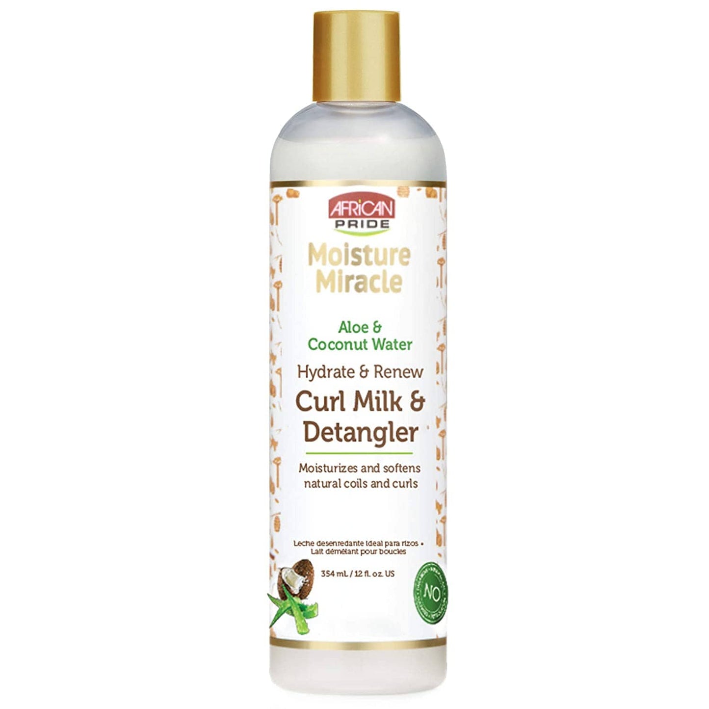 African Pride - Moisture Miracle - Lait hydratant démêlant "aloé & eau de coco" - 354ml - African Pride - Ethni Beauty Market