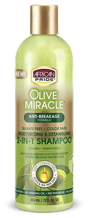 African Pride - Olive Miracle 2 in 1 shampoo and conditioner - 355ml - African Pride - Ethni Beauty Market