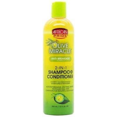 African Pride - Olive Miracle 2 en 1 shampoing et après-shampoing - 355ml - African Pride - Ethni Beauty Market