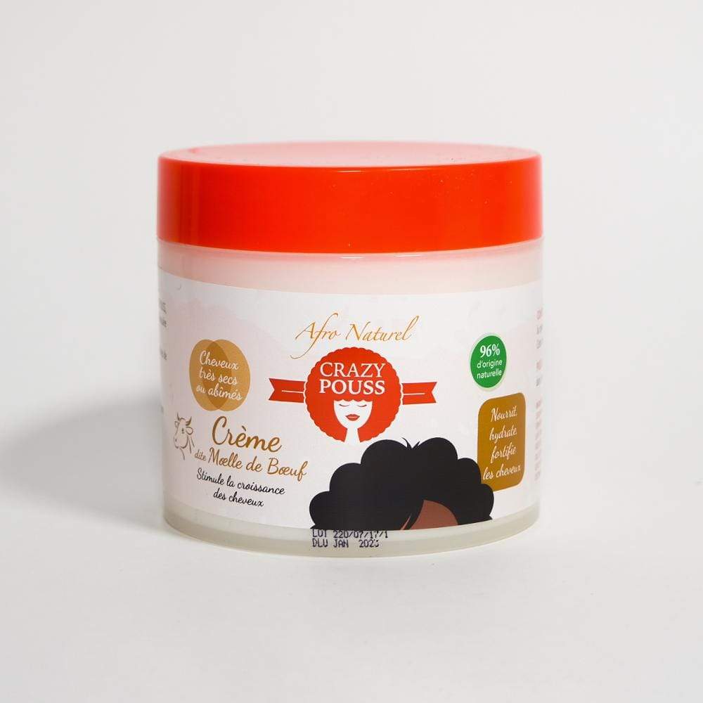 Afro Naturel - Pommade capillaire à la moelle de bœuf "Crazy Pouss"- 100 ml - Afro Naturel - Ethni Beauty Market
