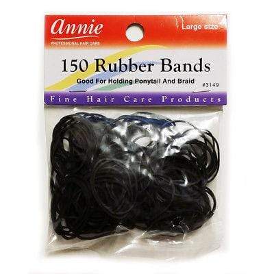 Annie - 150 élastiques noirs pour cheveux - Annie - Ethni Beauty Market