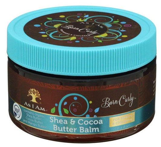 As I Am - Born Curly - Baume Beurre peau & cheveux "shea & cocoa butter baume"- 115g - As I Am - Ethni Beauty Market