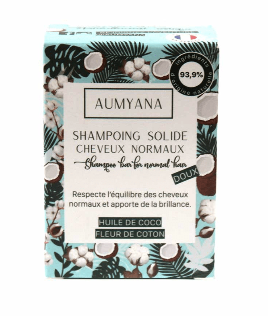 Aumyana - Shampoing solide "Huile de coco & Fleur de coco" - 74g - Aumyana - Ethni Beauty Market