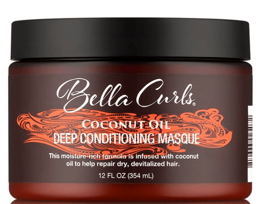 Bella Curls - Masque de Protection à l'huile de Noix de Coco (Coconut Oil Deep Conditioning Masque) - 354ml - Bella Curls - Ethni Beauty Market