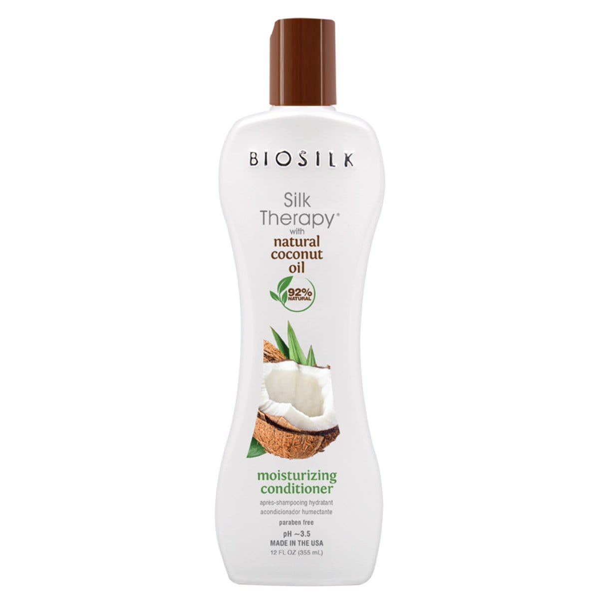 Biosilk - Silk Therapy - Après-shampoing naturel "Natural coconut oil" - 355 ml - Biosilk - Ethni Beauty Market