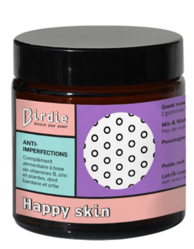 Birdie - Happy Skin - Compléments Alimentaires "Anti-imperfections" - 150g - Birdie - Ethni Beauty Market
