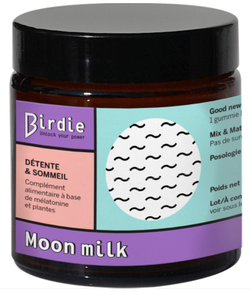 Birdie - Moon milk - Compléments Alimentaires "Détente & sommeil" - 75g - Birdie - Ethni Beauty Market