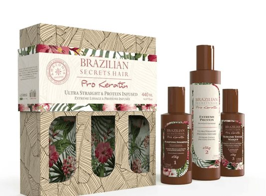 Brazilian Secrets Hair - Pro Keratin - Kit de lissage brésilien "ultra straight" - plusieurs contenances - Brazilian Secrets Hair - Ethni Beauty Market