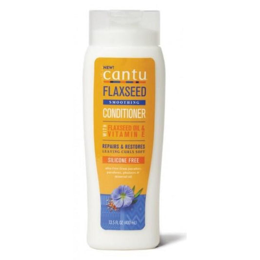 Cantu - Flaxseed Smoothing Conditioner with Linseed Oil and Vitamin E - 400ml - Cantu - Ethni Beauty Market