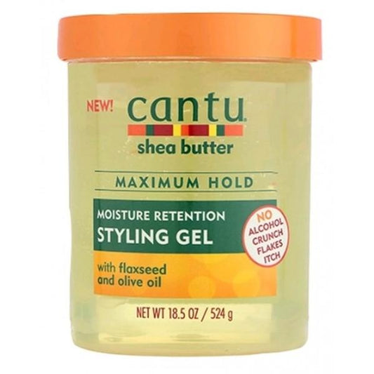 Cantu - Linseed & olive seed maximum hold gel (Styling gel) - 524g - Cantu - Ethni Beauty Market