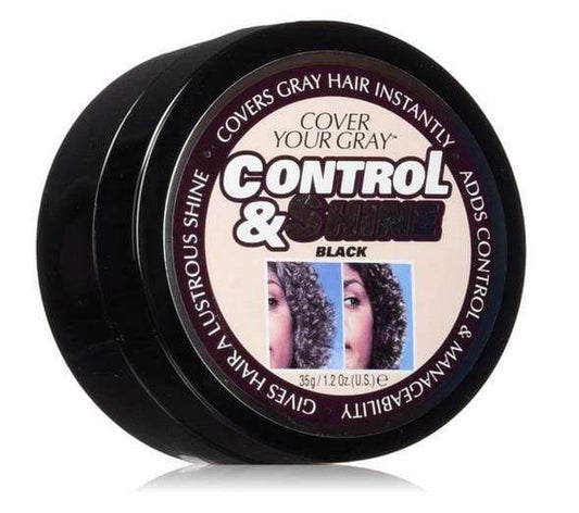 Cover Your Gray - Control and Shine - Coloration capillaire "Black" - 35g - Cover Your Gray - Ethni Beauty Market