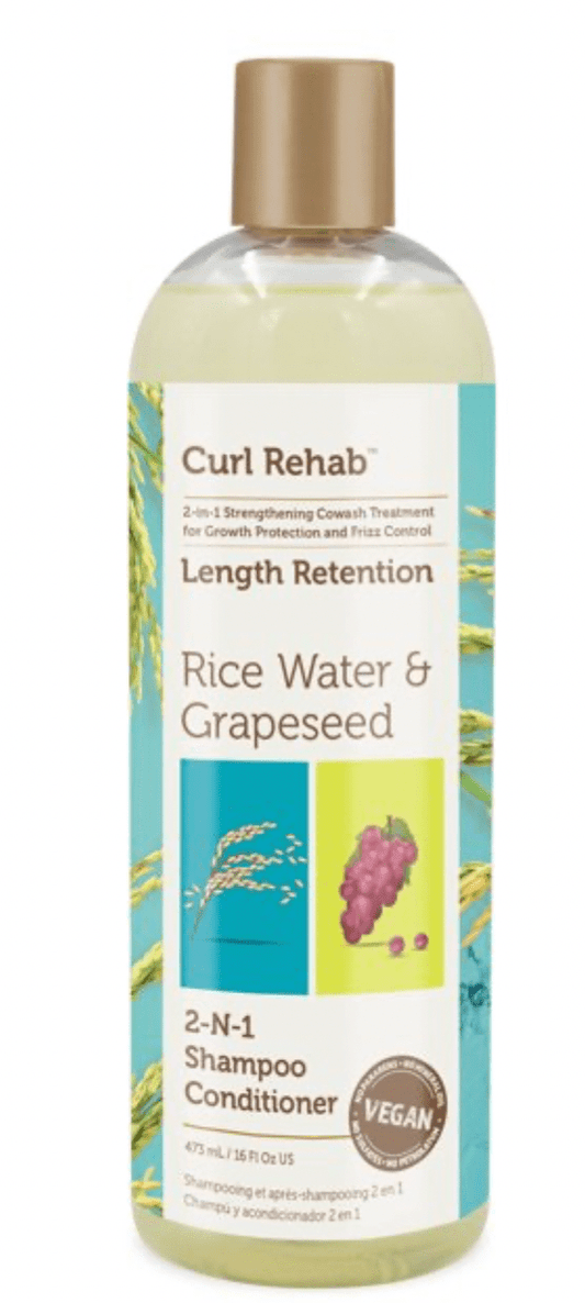 Curl Rehab - 2-in-1 Shampoo Conditioner Lenght Retention Rice Water & Grapeseed - 2ml - Curl Rehab - Ethni Beauty Market