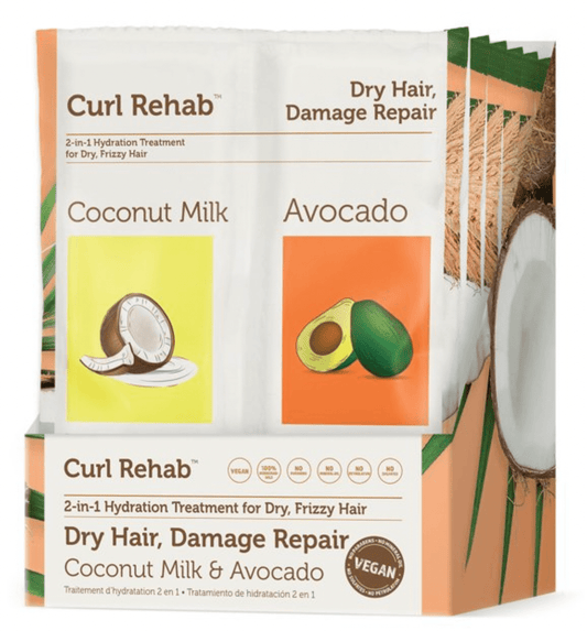 Curl Rehab - Traitement hydratant 2-en-1 "lait de coco & avocat" - 141ml - Curl Rehab - Ethni Beauty Market