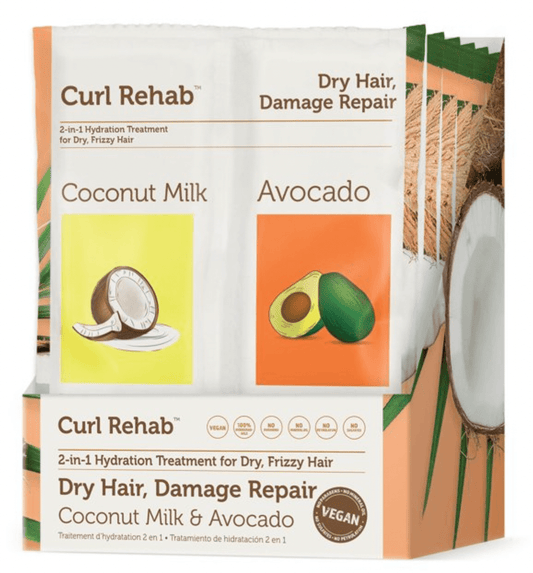 Curl Rehab - Traitement hydratant 2-en-1 "lait de coco & avocat" - 141ml - Curl Rehab - Ethni Beauty Market