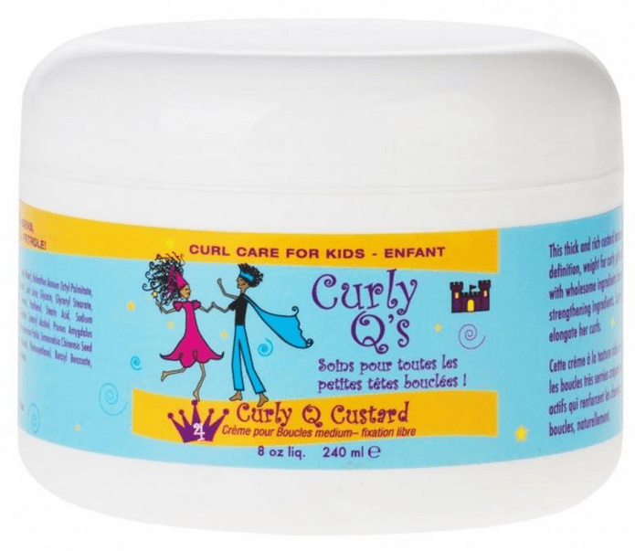 Curly Q's - Crème coiffante cheveux bouclés pour enfant ( Curly Q's Custard CURLS) - 240 ML - Curly Q's - Ethni Beauty Market