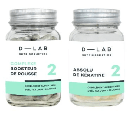 D-Lab Nutricosmetics - Duo de Compléments Alimentaires "Nutrition-capillaire 1 mois" - D-Lab Nutricosmetics - Ethni Beauty Market