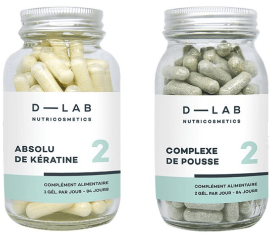 D-Lab Nutricosmetics - Duo de Compléments Alimentaires "nutrition-capillaire 3 mois" - D-Lab Nutricosmetics - Ethni Beauty Market