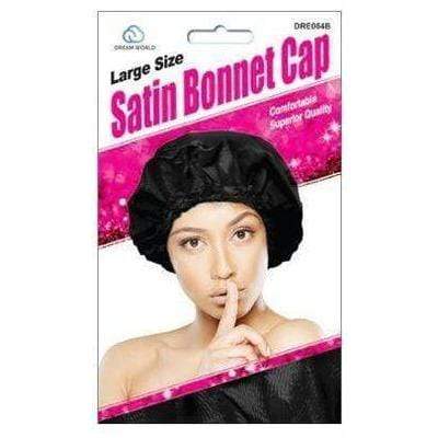 Bonnet en satin noir - Dream World - Ethni Beauty Market