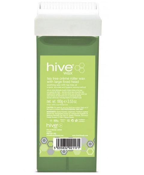 Hive - Tea tree creme roller wax with large fixed head roll-on - 100g - Hive - Ethni Beauty Market