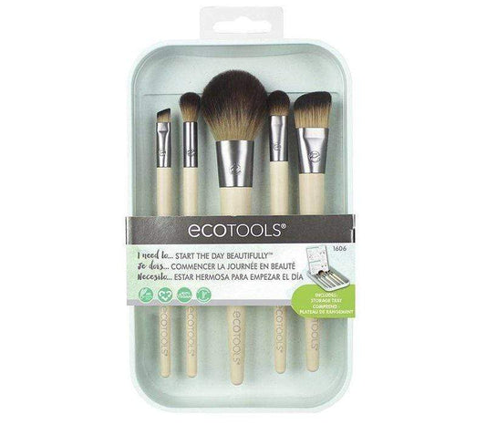 Ecotools - Kit of 5 eye and complexion brushes (start the day beautifully kit) - 50g - Ecotools - Ethni Beauty Market