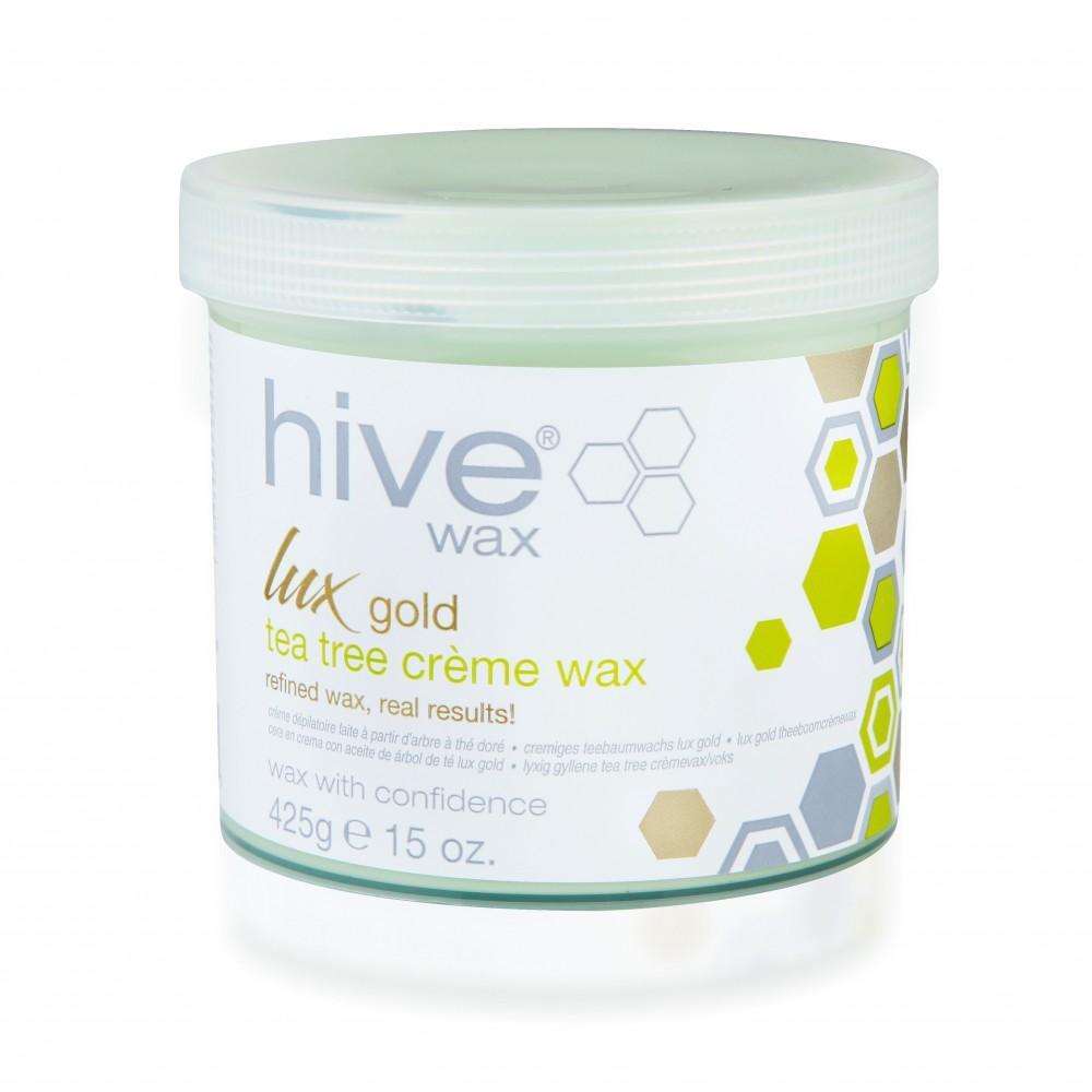 Hive - Cire crème à l'arbre à thé "Lux Gold" ('LUX GOLD' TEA TREE CRÈME WAX) - 425g - Hive - Ethni Beauty Market