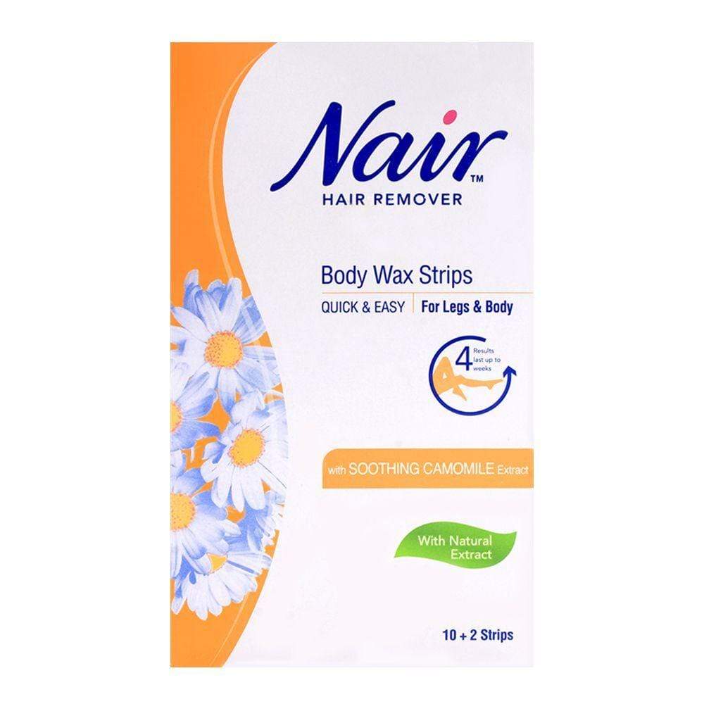 Nair - Bandes de cire pour le corps à l'extrait de camomille (Hair Remover Body Wax Strips) - 20g - Nair - Ethni Beauty Market