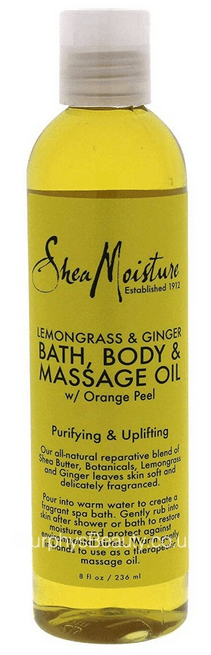 Shea Moisture - Huile de bain et de massage (lemongrass & ginger bath-body & massage Oil) - 236 ml - Shea Moisture - Ethni Beauty Market