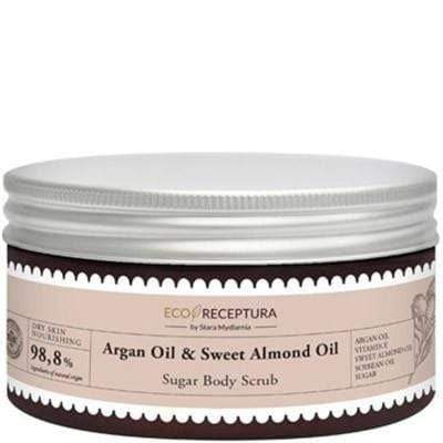 Eco Receptura - Sugar Scrub - Argan & Sweet Almond Oils - Body - 300ml - Eco Receptura - Ethni Beauty Market