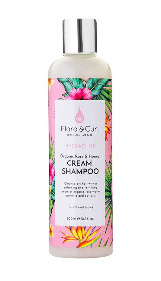 Flora & Curl - Hydrate Me - "Organic rose & honey" cream shampoo - 300 ml - Flora & Curl - Ethni Beauty Market
