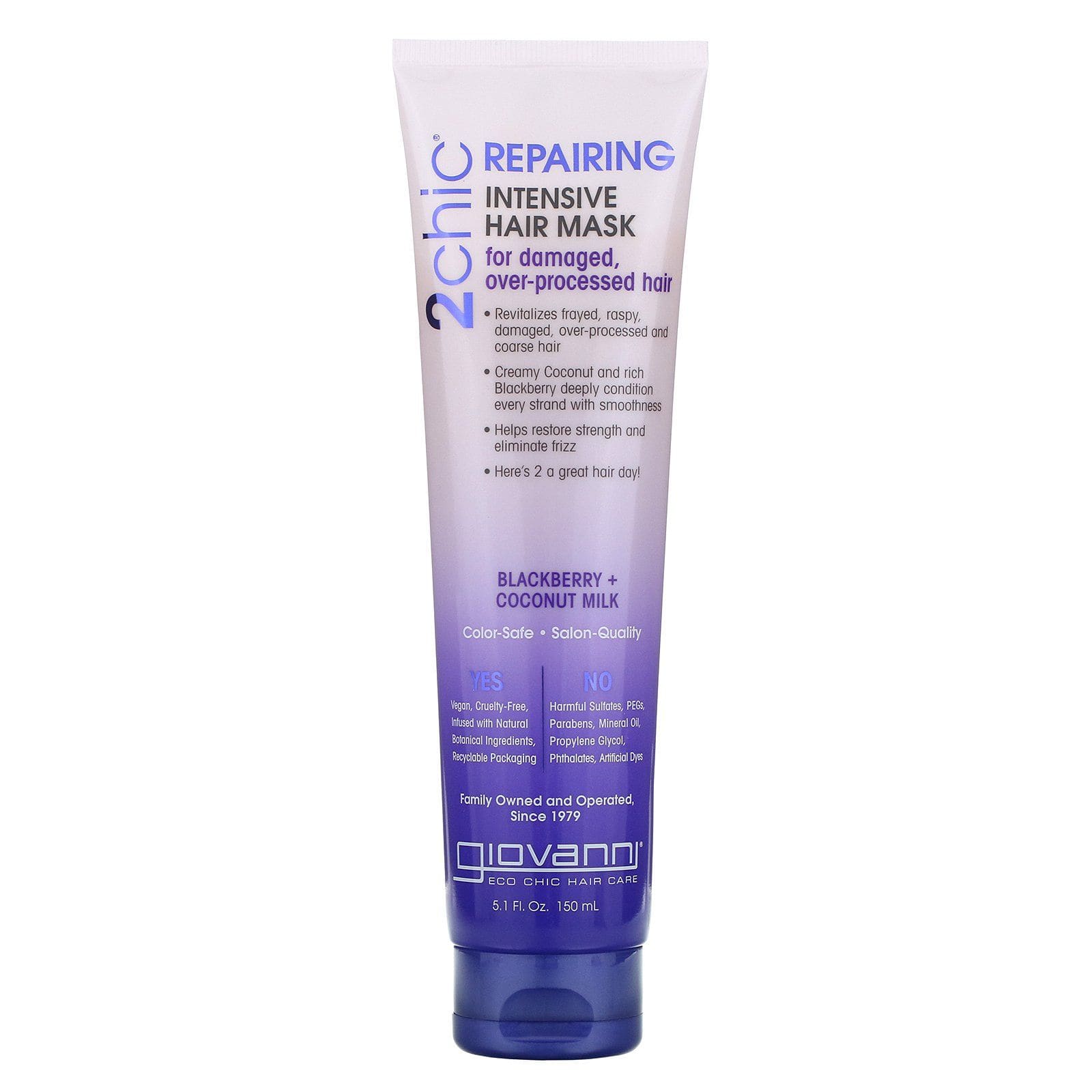 Giovanni - Masque pour cheveux réparation intense - 2chic - 150ml - Giovanni - Ethni Beauty Market