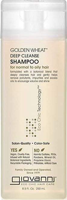Giovanni - Shampoing pour cheveux normaux à gras - Golden Wheat Deep Cleanse Shampoo - 250ml - Giovanni - Ethni Beauty Market