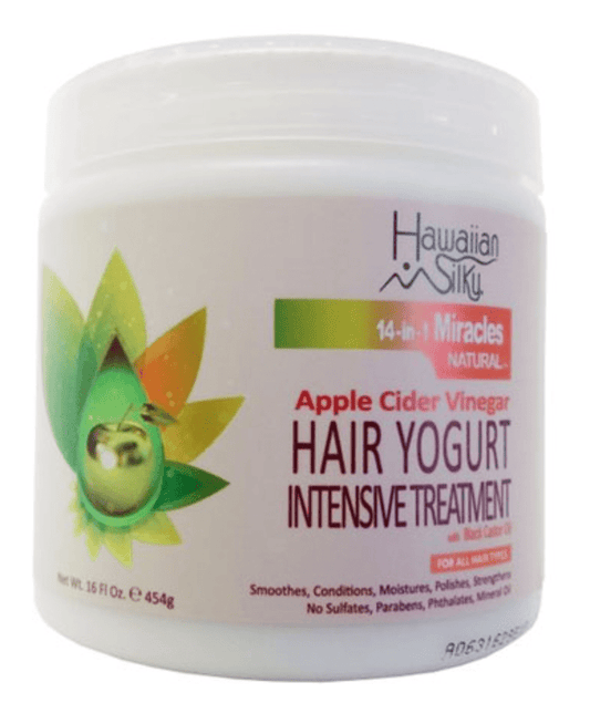 Hawaiian Silky - 14-in-1 Miracles Natural - Yogurt intensive treatment hair mask - multiple sizes - Hawaiian Silky - Ethni Beauty Market