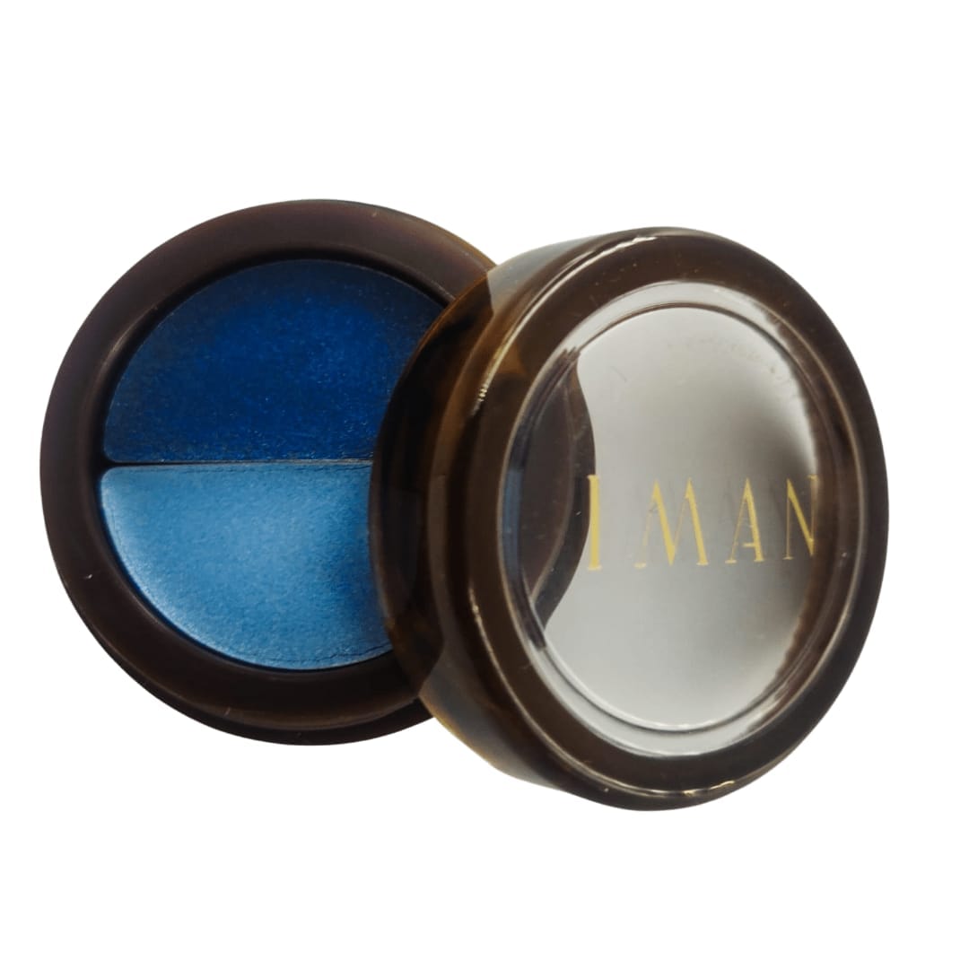 IMAN - Ombre à paupières  Luxury Duo Eyeshadow CARRIBEAN BLUES - 1,7g - IMAN - Ethni Beauty Market
