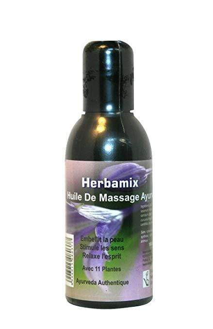 Kerala Nature - Herbamix - Ayurvedic Massage Oil with 11 plants - Skin beautification & relaxation - 100 ml - Kerala Nature - Ethni Beauty Market