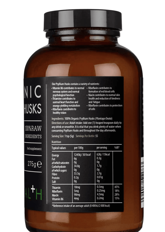 Kiki Health - Organic - Food supplement "psyllium husk" - 275g - Kiki Health - Ethni Beauty Market