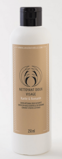 La Kaz Naturelle - Nettoyant doux visage karité & romarin - 250 ml - La Kaz Naturelle - Ethni Beauty Market
