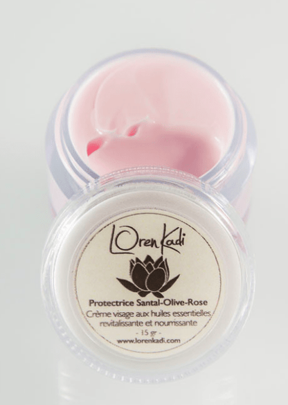 Loren Kadi - Crème ayurvédique naturelle "protectrice santal-olive-rose" - visage toutes peaux (Deux contenances disponibles) - Loren Kadi - Ethni Beauty Market