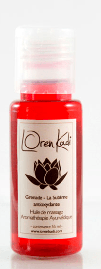 Loren Kadi - Huile de massage ayurvédique "Grenade - La Sublime antioxydante "- 55ml - Loren Kadi - Ethni Beauty Market